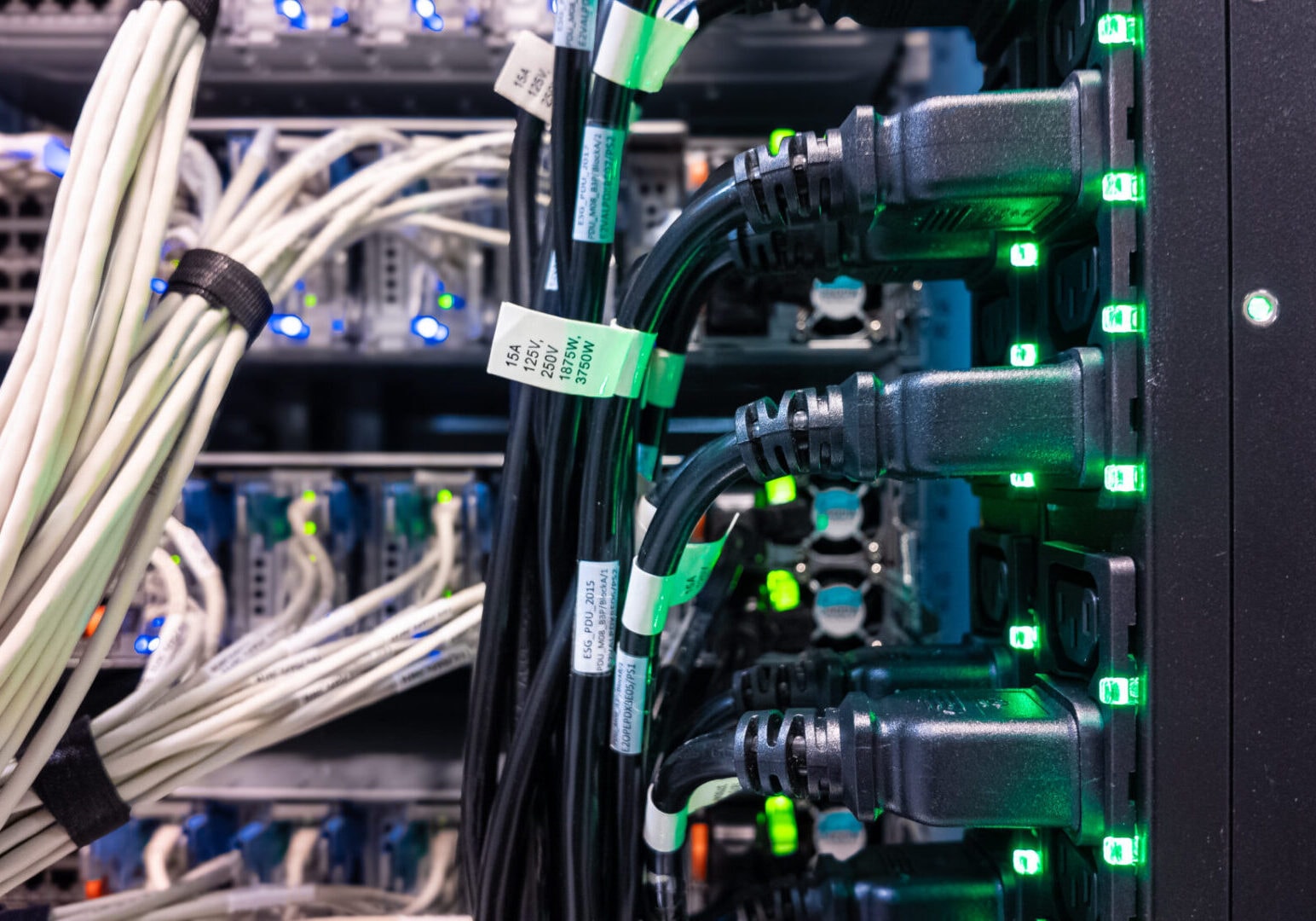 Installation planning — network server rack and ethernet cables